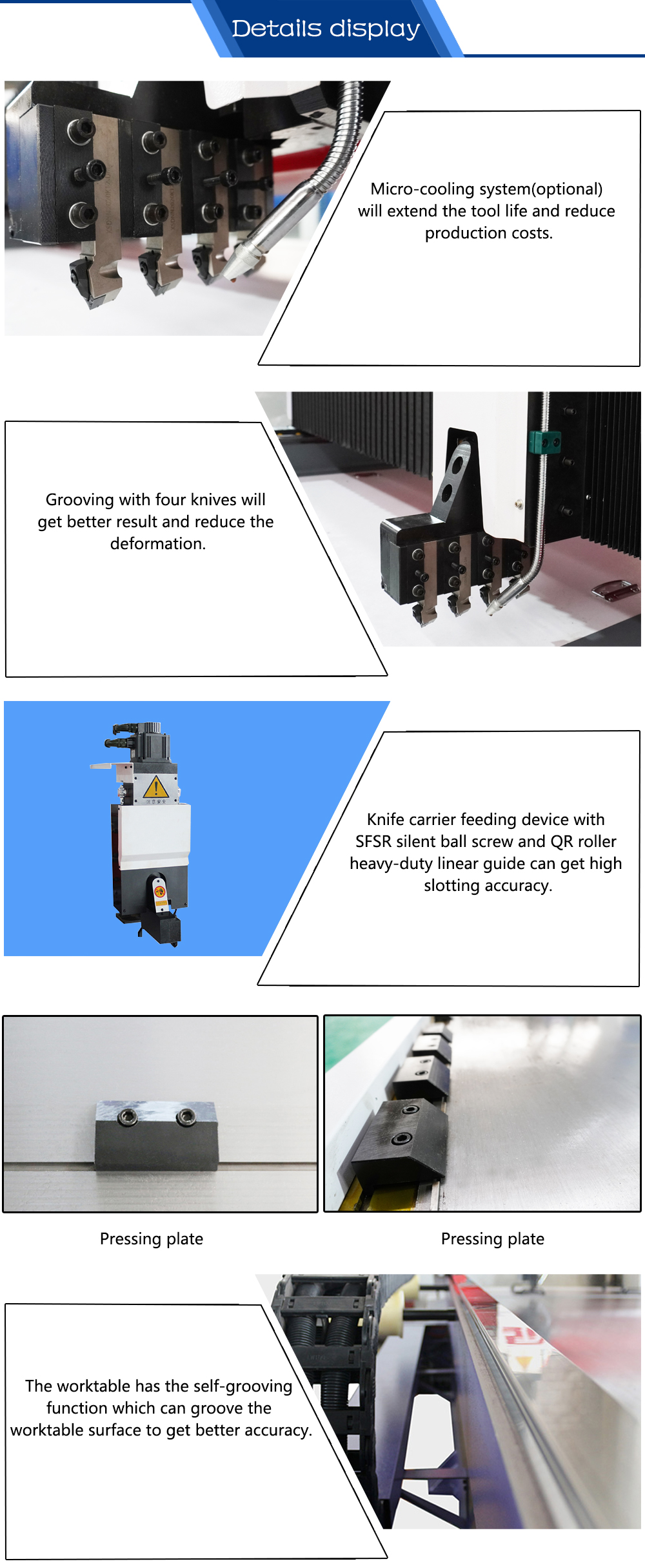 CNC v notching ማሽን