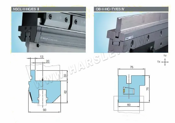 ማጠፊያ ማሽን Clamping ስርዓት