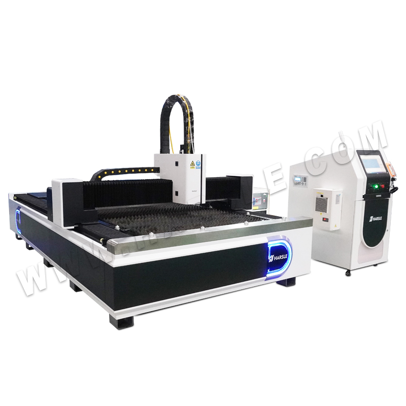 HST-1000W-3015 CNC ፋይበር ሌዘር መቁረጫ ማሽን ከቱዩብ አባሪ ጋር