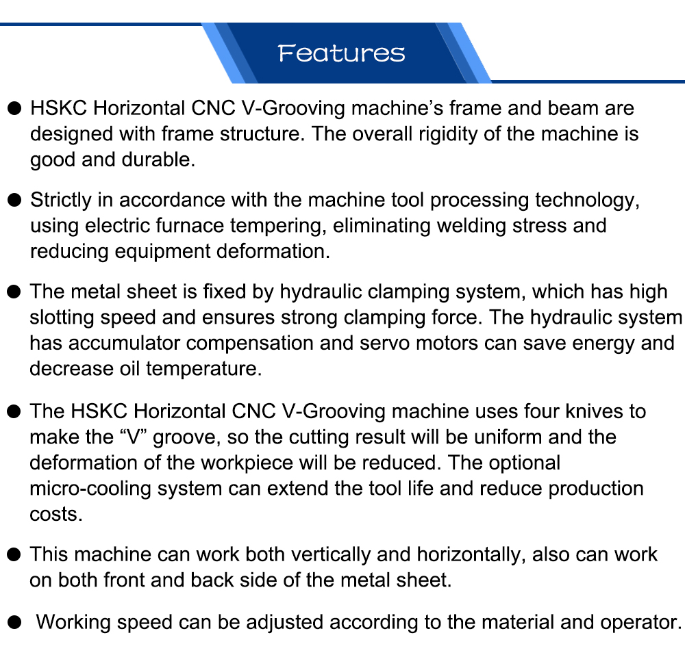 CNC v notching ማሽን