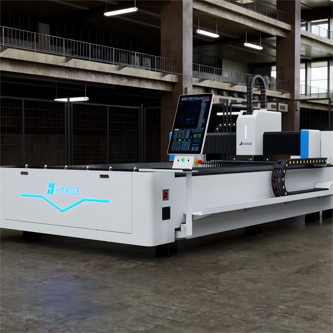 HARSLE ክፍት ዓይነት CNC Fiber Laser Cutting Machine