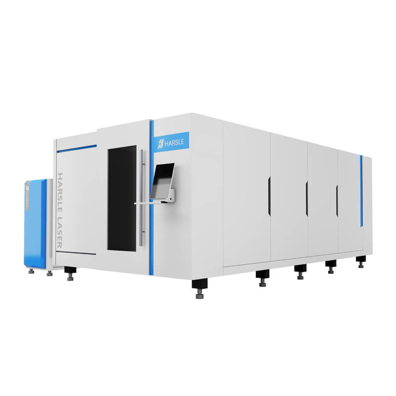 የተዘጋ ዓይነት CNC Fiber Laser Cutting Machine with Exchange Table