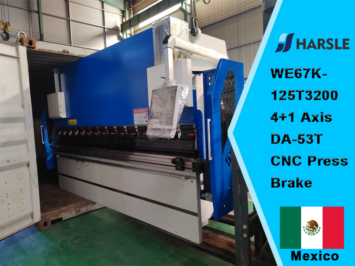 ሜክሲኮ-WE67K-125T3200 4+1 ዘንግ DA-53T CNC የማተሚያ ብሬክ